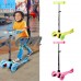 Toddler Baby Scooter, 3 Wheel Adjustable Kids Kick Scooter with LED Light Up Wheels,Blue,Green,Pink   